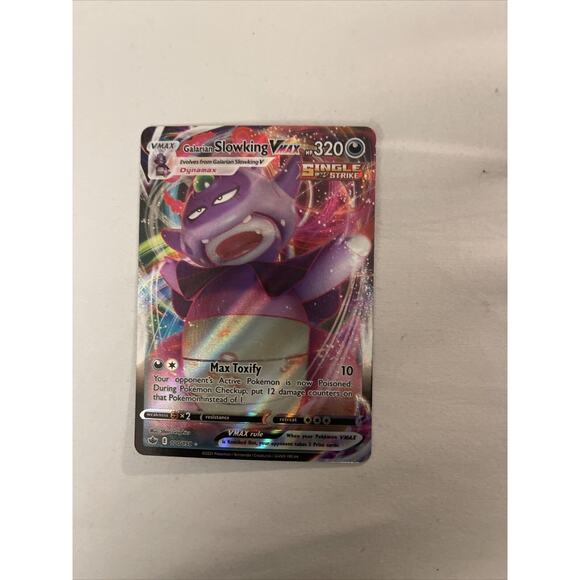 Galarian Slowking VMAX - 100/198 - Pokemon Chilling Reign Ultra Rare Card NM - Picture 1 of 4